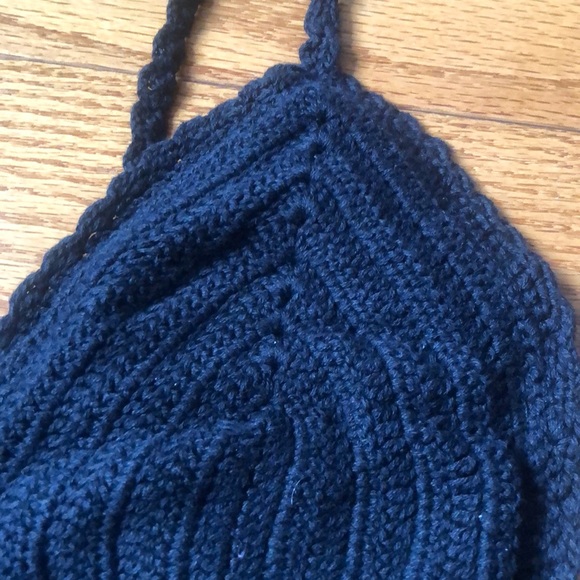 Black knitted bralette - Picture 5 of 5